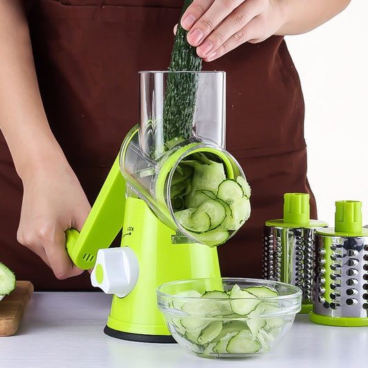 Pro Vegetable Round Cutter, Slicer & Grater 3-In-1