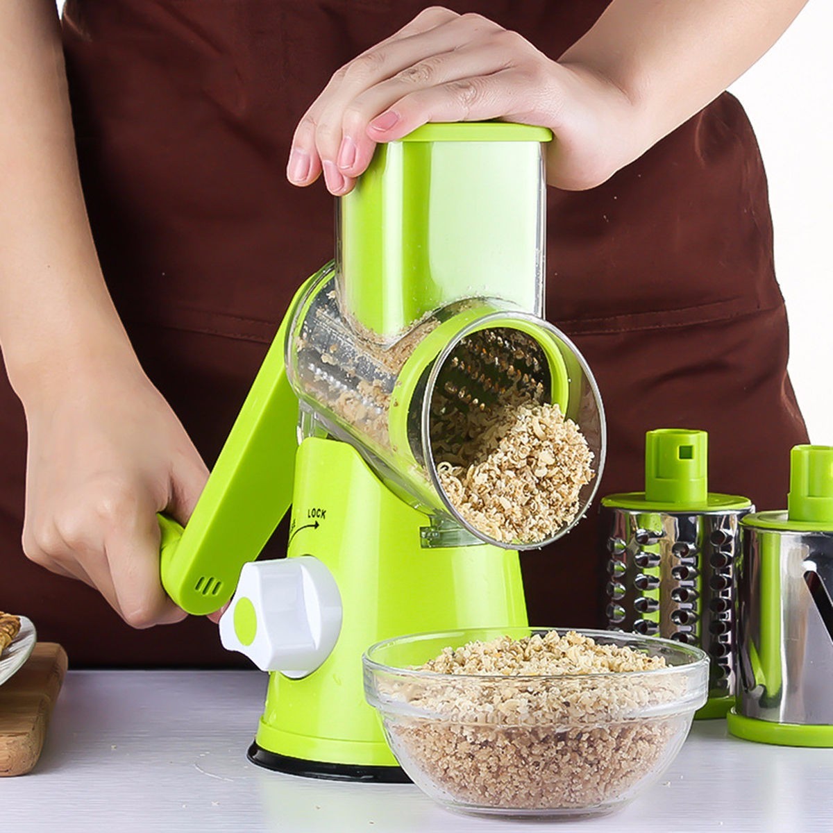 Pro Vegetable Round Cutter, Slicer & Grater 3-In-1