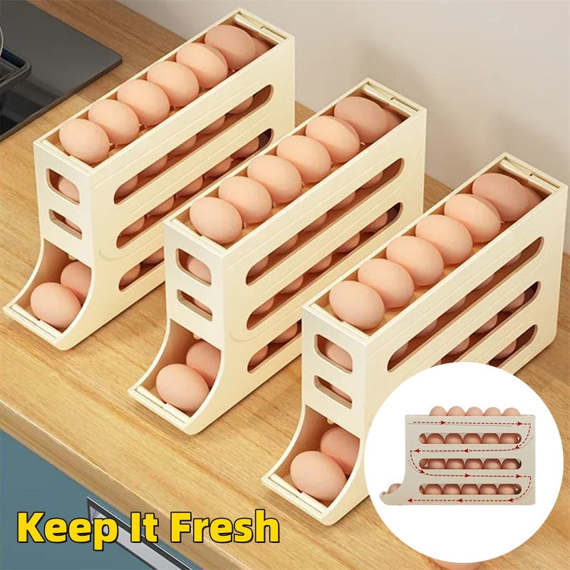 Refrigerator Automatic Egg Rack Roller 4-Layer