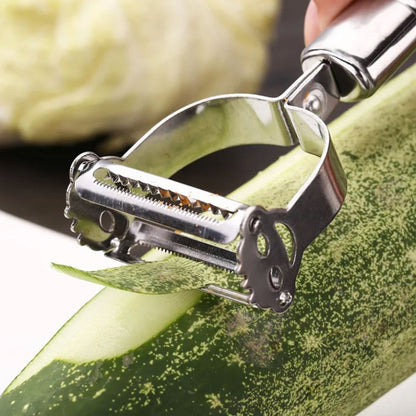 All-In-1 Stainless Steel Vegetables Grater & Peeler Julienne Pro Set.