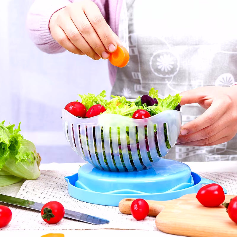 Creative Fast & Easy Salad Maker Bowl Fruit and Vegetable