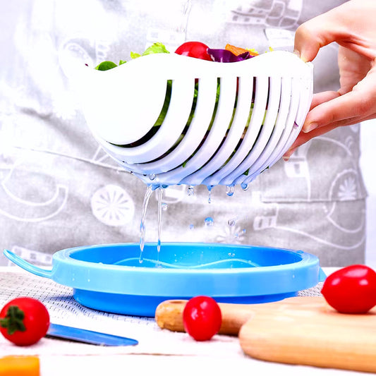 Creative Fast & Easy Salad Maker Bowl Fruit and Vegetable