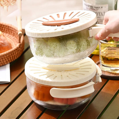 2 in 1 Vegetable Washing Bowl & refrigerator crisper [new-style].